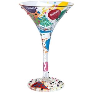Lolita  - Crystal  - Stemmed Wine Glass -  " Celebrate "